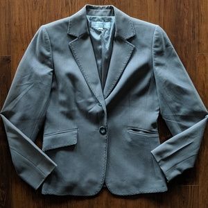 Tahari Stitched Outline Blazer